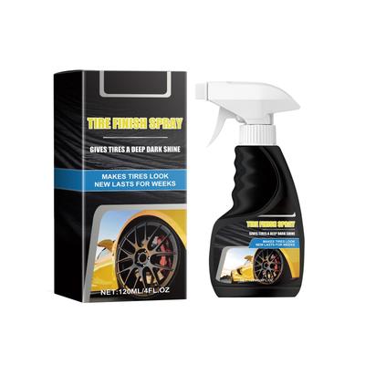 Tire Gloss Spray 120ML ; Wheel Tire Gloss Maintenance Cleaning Polishing Coating Liquid Coating Agent; Suitable For Cars Trucks SUVs RVs Etc.