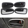 Car Left Right Interior Door Handle Black Chrome Inner Door Handles for Hyundai Matrix 2001-2010