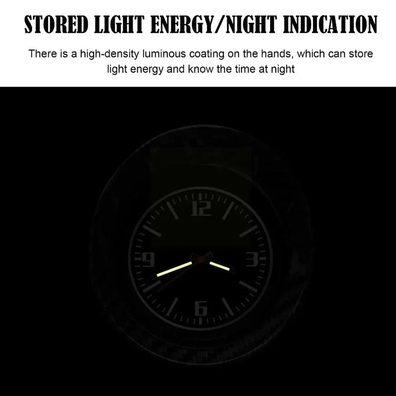 Car Dashboard Clock Mini Auto Interior Watch Luminous Backlight Console Ornament Electronic High Precision Car Styling Accessory
