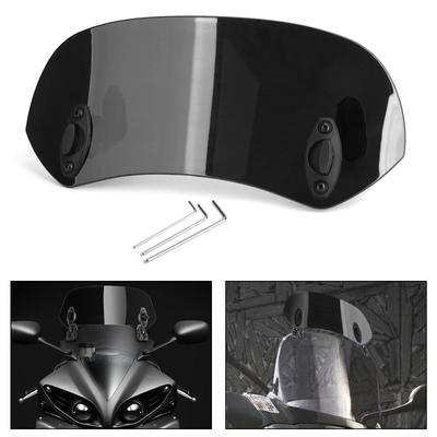 Adjustable Clip On Windshield Extension Spoiler Wind Deflector
