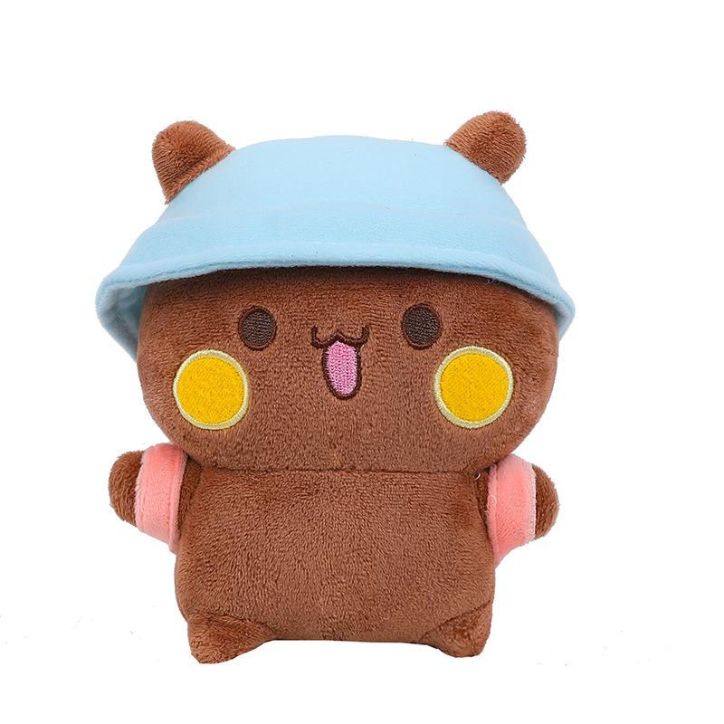 

Милая плюшевая игрушка Bubu Dudu Yier Panda Bear Dolls Милые мультяшные мягкие плюшевые игрушки Украшение для дома для парня, девушки 18cm коричневый