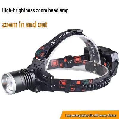 Type-C Rechargeable High Brightness LED Zoom Headlamp for Outdoor Patrols