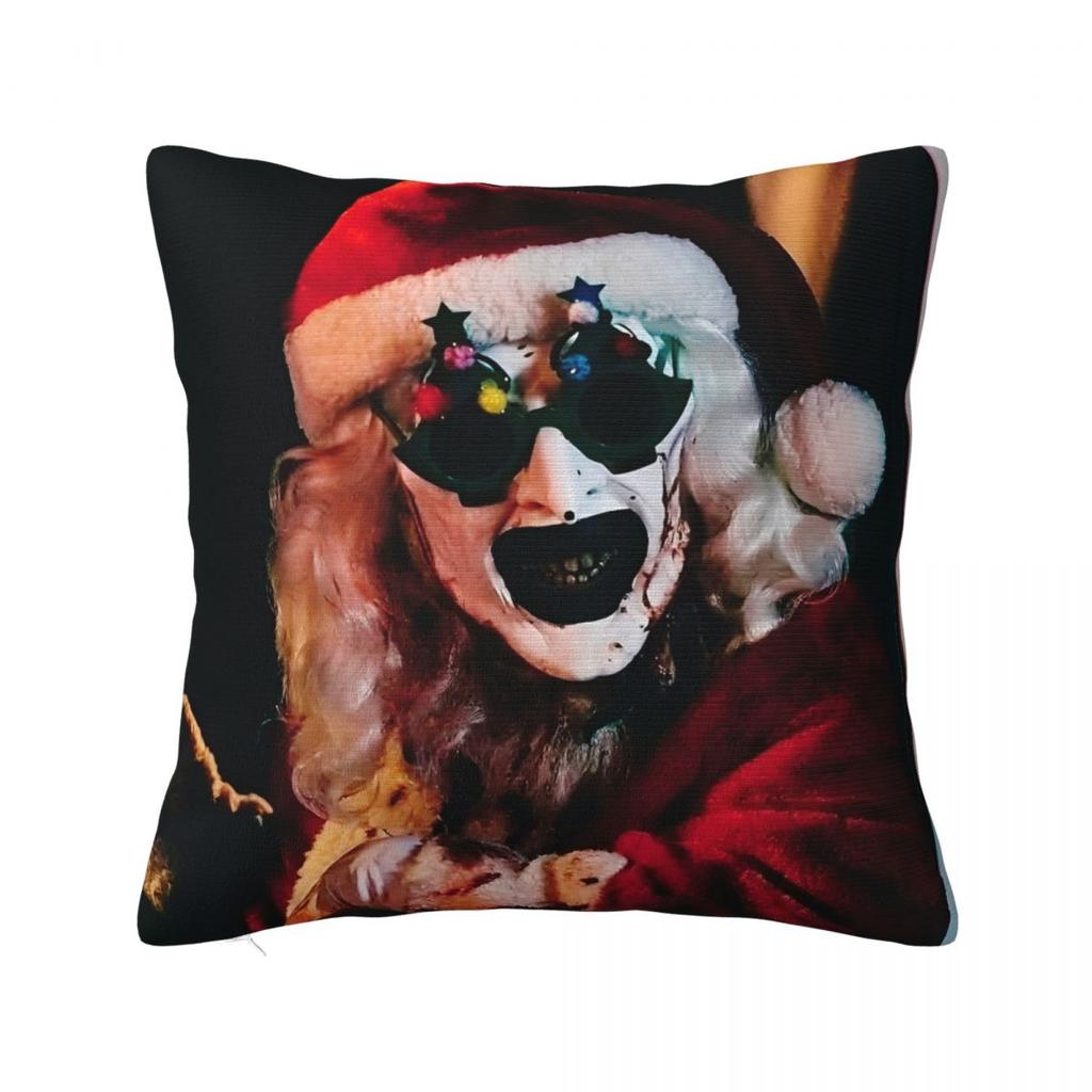 Pillow Case Film Funny TTerrifier Horror Square Pillow Cover Morden Cushion Cover Pillowcases For Office Car Home Decorative