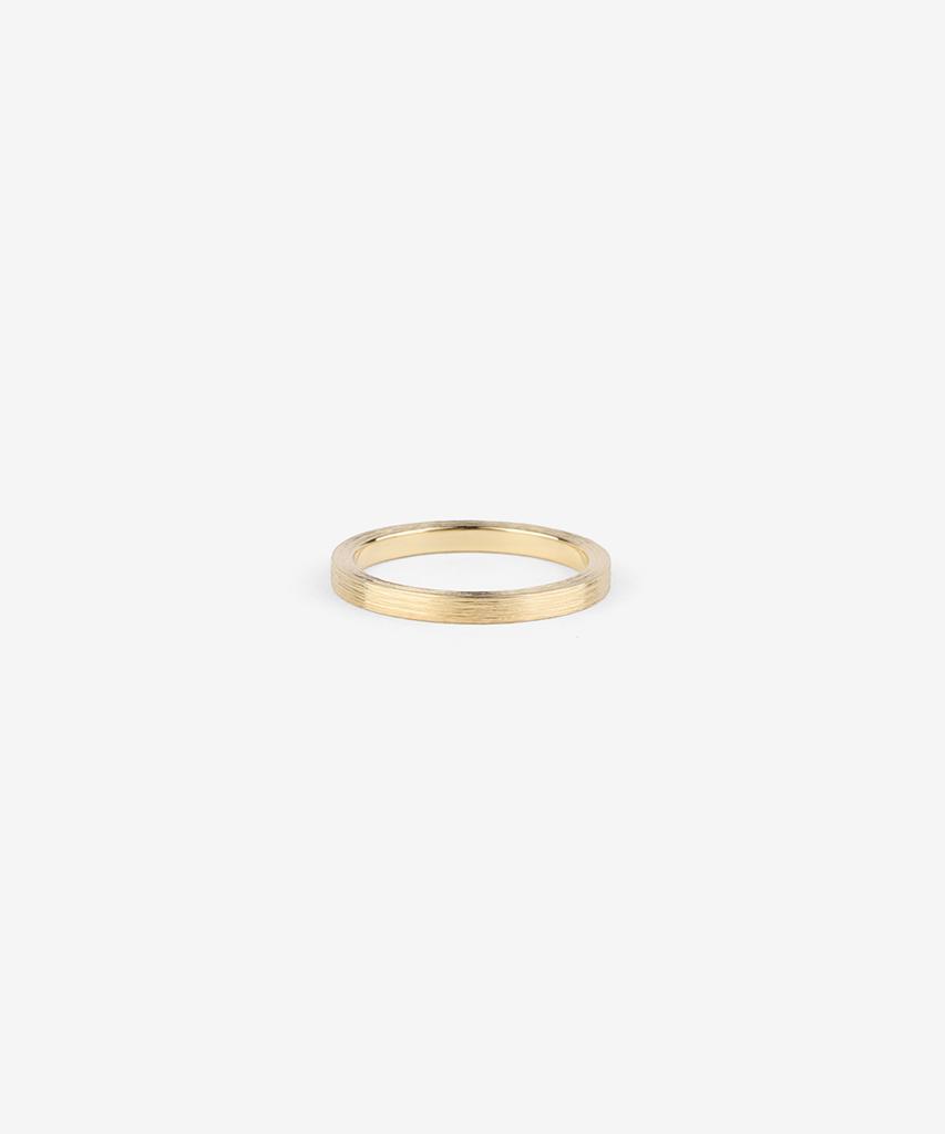 Benoit [Silver 925] Classic Brushed Band Ring Gold