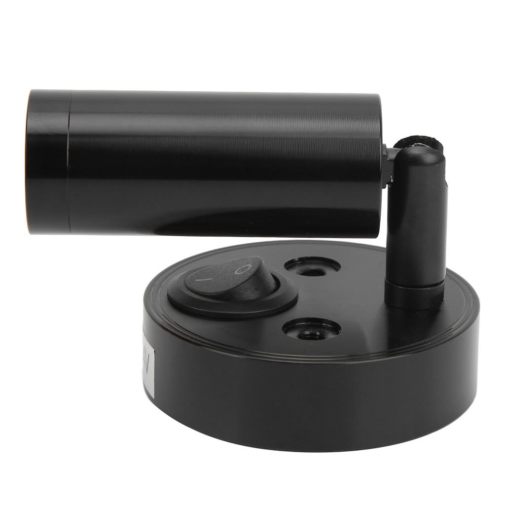 12‑24V 3W LED Reading Light Bedroom Bedside Lamp Chrome Aluminum Alloy for Boat RV SUV Trailer Black Warm White