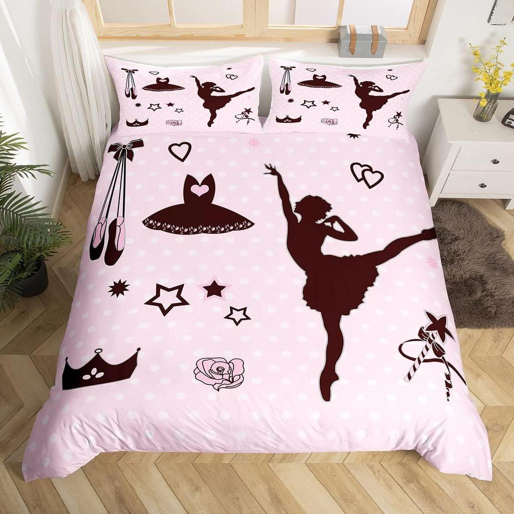 Comforter Paris Eiffel Tower Twin Kingballet Dancer Swan Cartoon Bedding Setgirls Boys Gift Floral Romantic Comforter