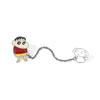 Anime crayon small new brooch small new lead small white chain pendant metal badge bag accessories decoration