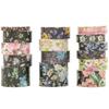 Set di Washi Tape Floreali - 15 Rotoli Fiori Arti Nastri Adesivi Fiori del Giardino Adesivi Decorativi Set di Masking Tape per Artigianato