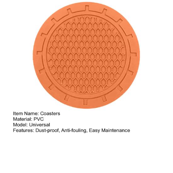 Honeycomb Car Cup Coasters Anti-Slip PVC Cup Holder Pad Universal Water Cup Mat for Car Interior Decorative Auto Accessories