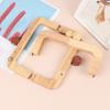 7.72" Length Wooden Purse Frame Kiss Clasp Lock DIY Bag Lock Square Coin Frame Clasp for DIY Crafts Bag Purse Making