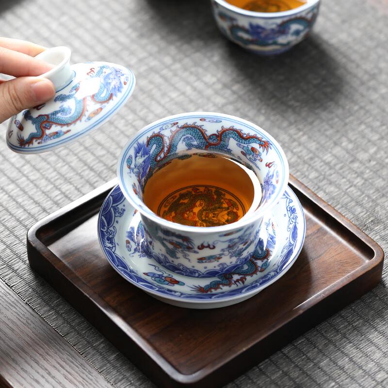 MULTIPOTENT Dragon Year Hand-painted Porcelain Gaiwan Gift Set