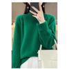 Necked Cashmere Sweater Women Autumn Winter Slit Lazy Sweater Soft