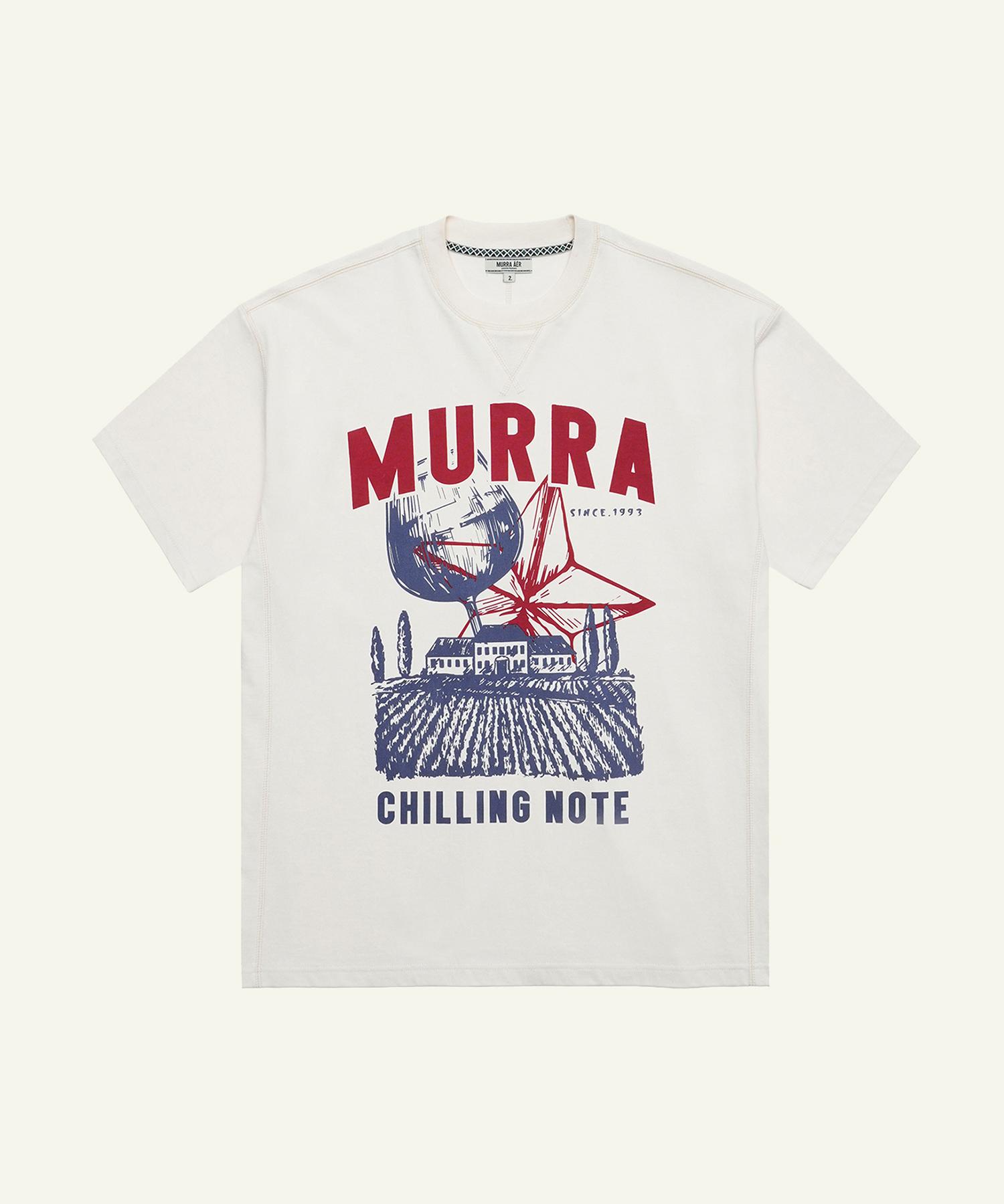 Mura Rustic Mura Logo T-Shirt _ Cream Cream/One Size