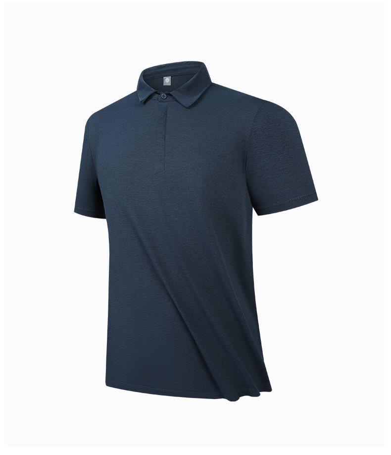 Men's Ice Silk Polo Shirt - Quick Dry, Short Sleeve, Frosted Mulberry Skin, High Quality Summer Wear