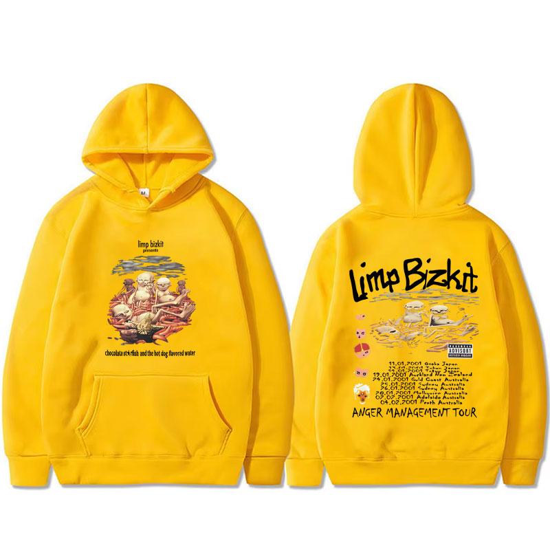 Rock Band Limp Bizkit Anger Management Tour Hoodie Men Women Casual Oversized Pullover Hoodies Hip Hop Streetwear