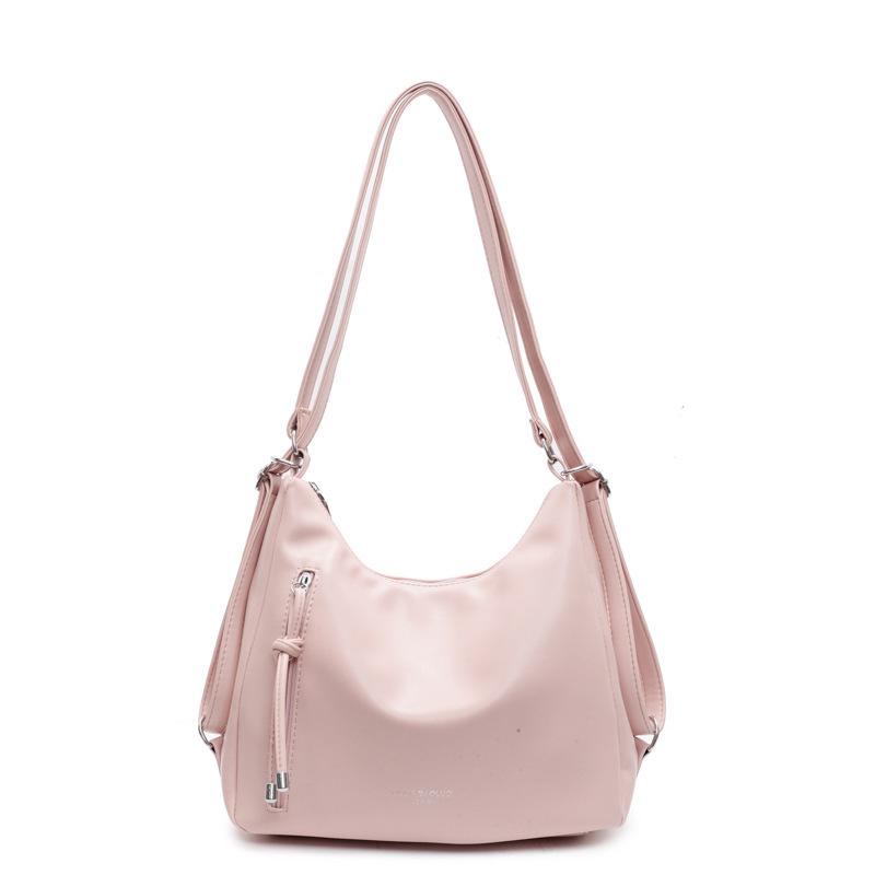 

Весенне-летний ретро женский рюкзак большой вместимости, новая сумка-тоут для поездок на работу, многоцелевая наплечная сумка-мессенджер розовый