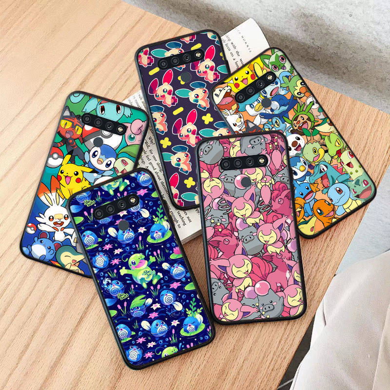AP7 Pokemon Black Case for Xiaomi Poco X6 M5 M6 F5 F6 F1 C65 C55 C50 C51 C40 Redmi Note 7 8 14C A3X 13C 12C 11 10A 9C Pro Sofe Cover