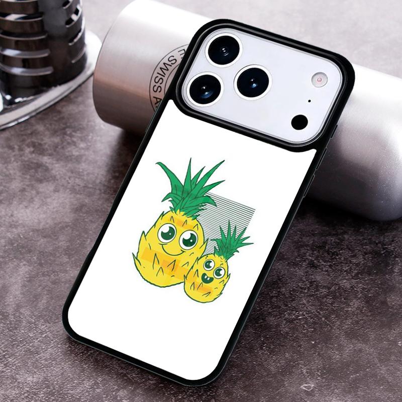Pineapple Summer Phone Case for iPhone 17 16 15 Pro Max Air 14 13 12 11 Plus Shockproof Capa Cover