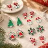 Mixed Christmas Charms for Jewelry Making, 20 Zinc Alloy Holiday Pendants with Attachment Points for Bracelets, Anklets, and Phone Charm Crafts