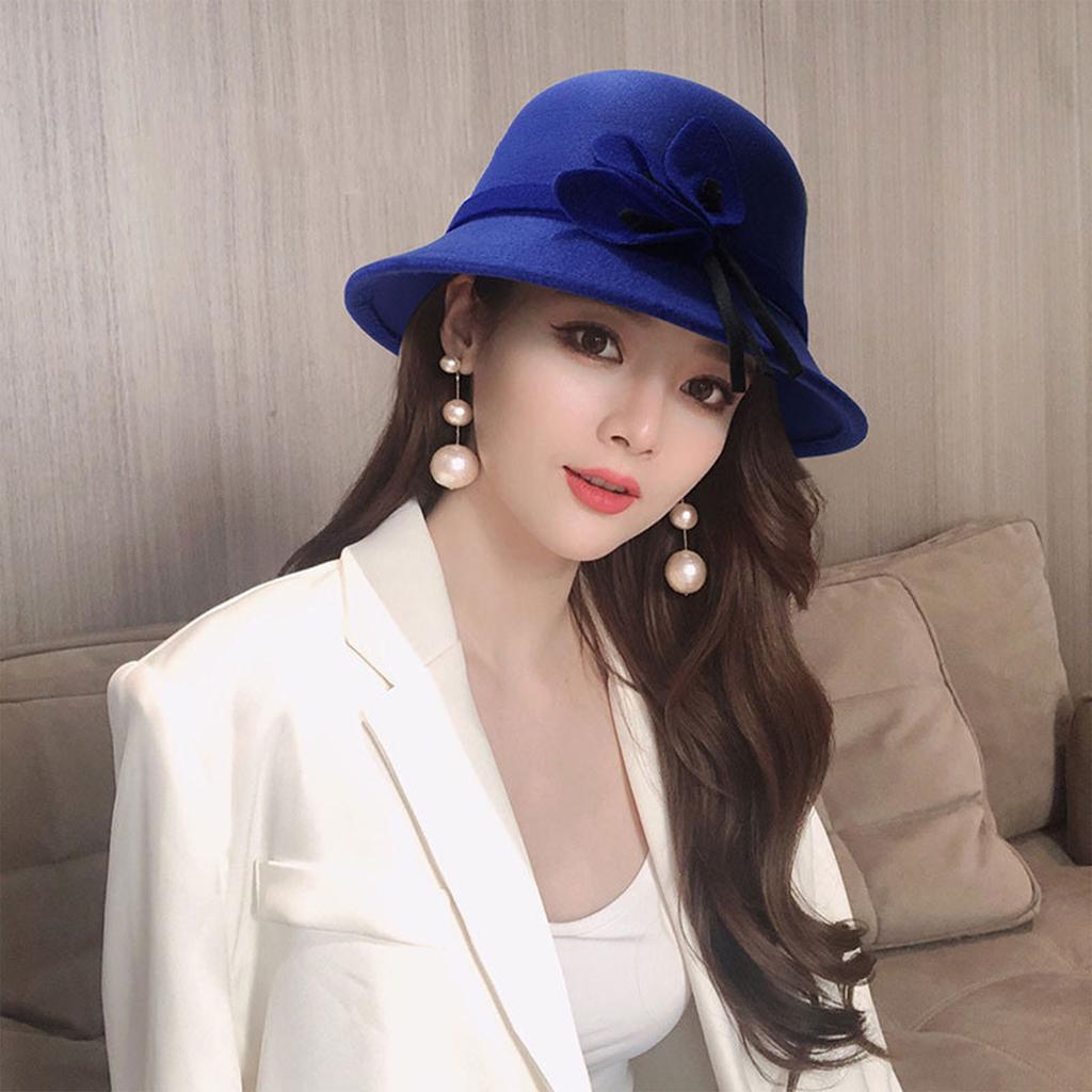 Ladies' Round Top Sheep Hat Retro Versatile Fisherman Hat Basin Hat