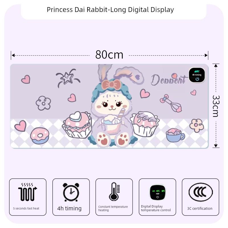 Heating Mouse Pad Super Large Heating Table Heating Mat Office Computer Desktop Heating Mat Winter Warm Hand Electric Heating Table Mat