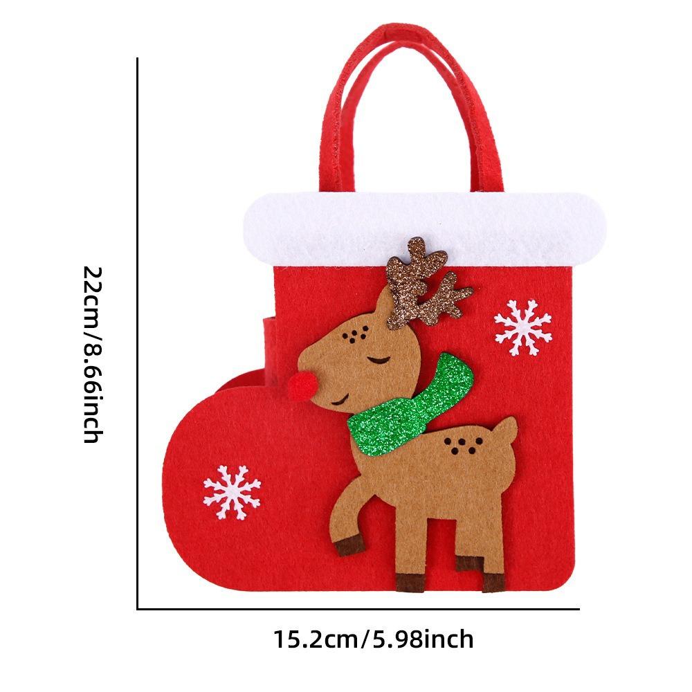 Enfeites Decorativos de Pendurar Saco de Natal Design Criativo Artesanato Requintado Veado de Desenho Animado Saco de Doces Estilo Fofo
