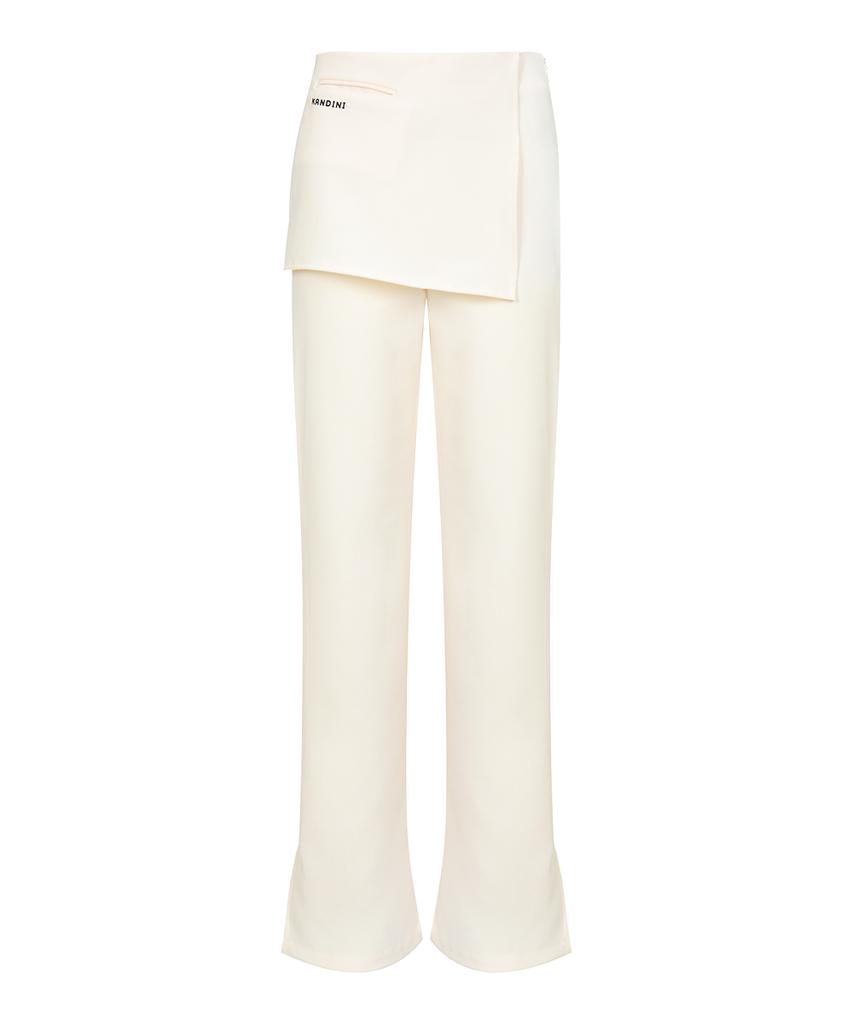 KANDINI Cream Semi-Bootcut Wrap Pants (Summer Ver)