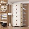 45-90 Wide Multi-layer Folding Plastic Storage Cabinet for Baby Wardrobe Organizer