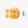 3Pcs Silicone Toothbrush Holders Hook Waterproof Self Adhesive Wall Mounted Single Hook for Hanging Key Utility Plug Holder