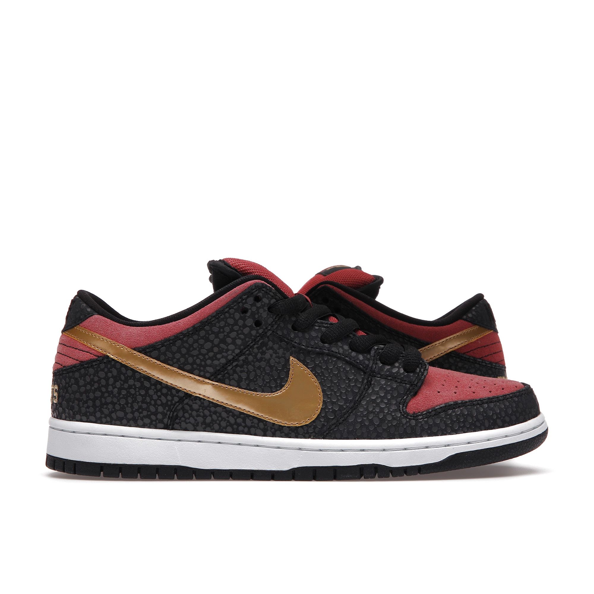 

Кроссовки унисекс Nike Brooklyn Projects x Dunk Low Pro Prm SB Walk Of Fame Черный металлик-золотой-Lght-Rdwd 617859-076