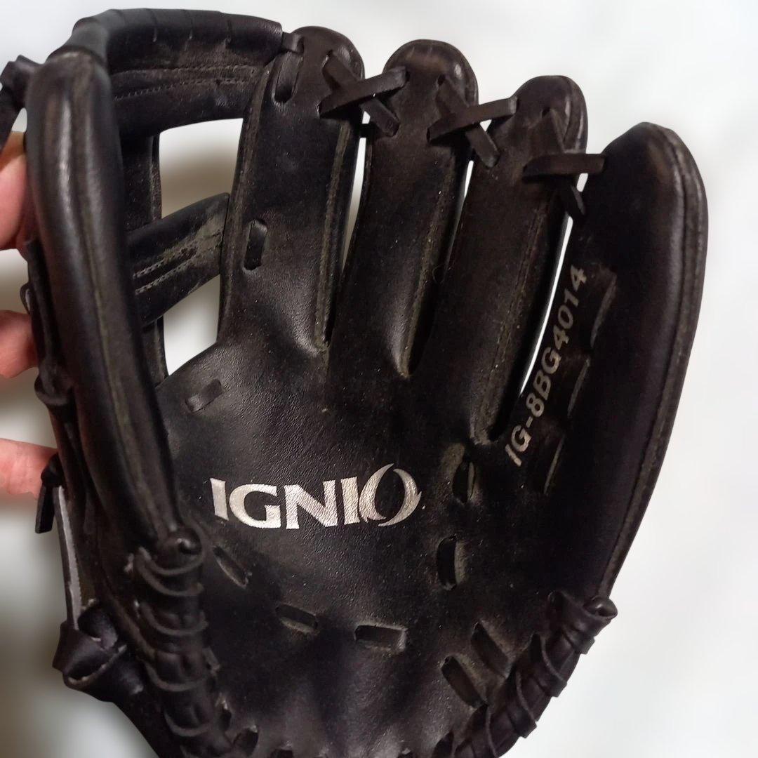 Used IGNIO Soft Baseball Glove IG-8BG4014 Black