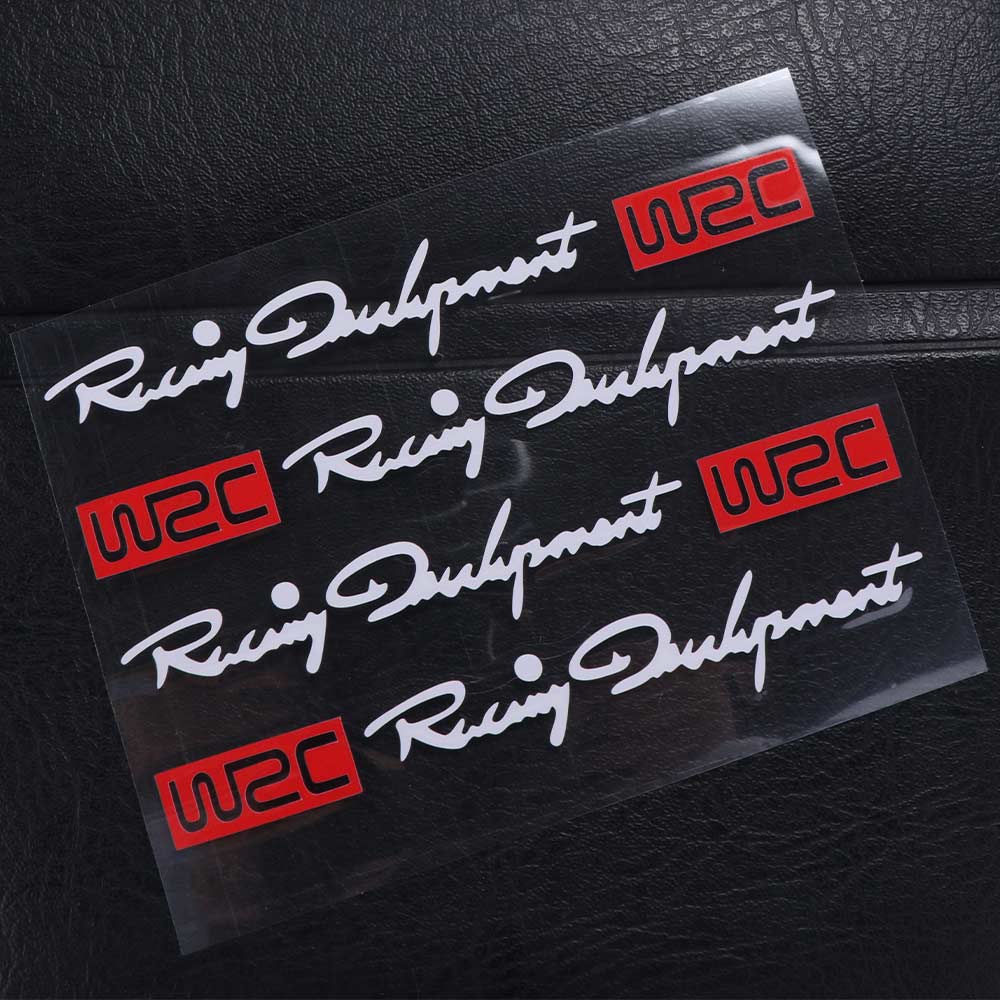 Stylingové vinylové samolepky na auto Samolepka na kliku dveří auta Dvoubarevný design Samolepky WRC World Racing Car