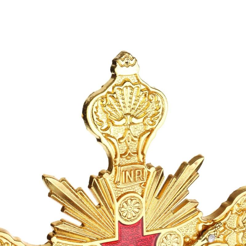 1Pc Church Relics Figurines Crucifix Jesus Christ on Stand Cross Home Chapel Wall Decor Decoration Home