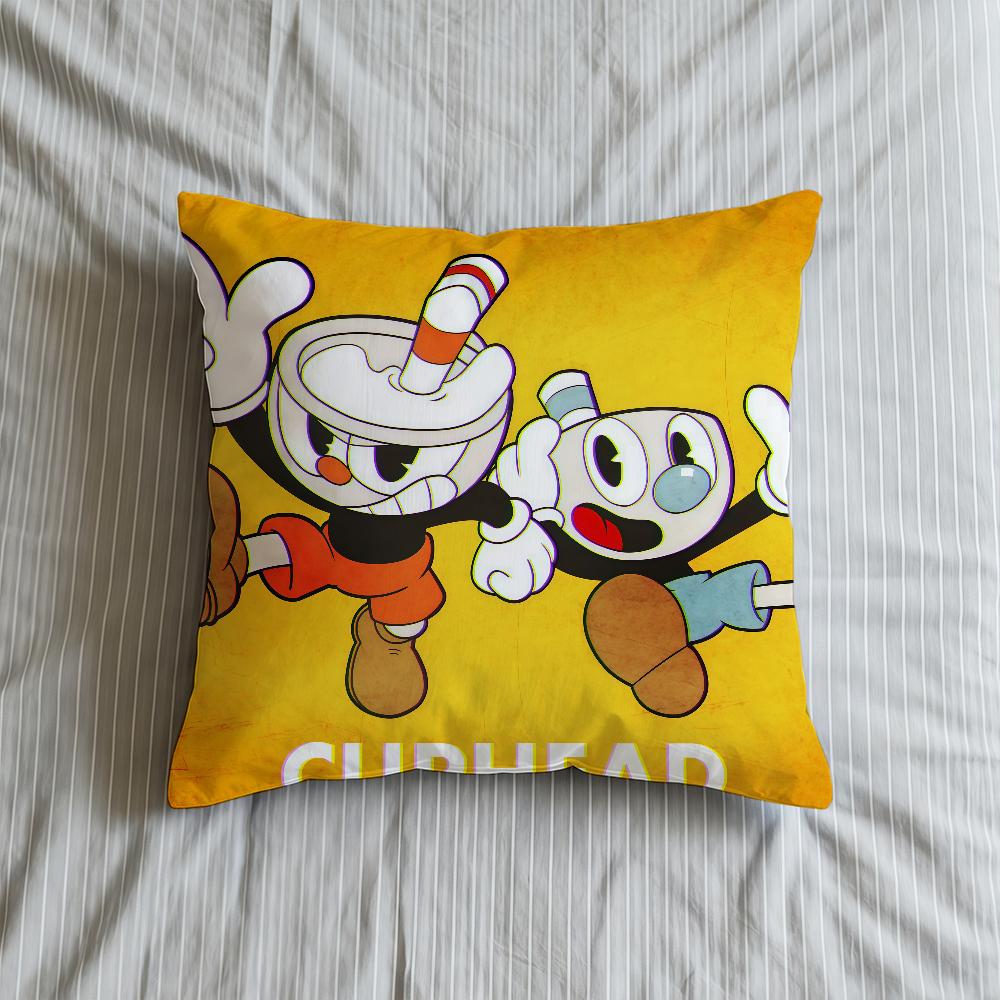 Чехол для подушки Мобильный Мягкий C-CupheadS-ES Чехол Диван Игра Гостиная Дом Удобный Офис Декор Защитная Подушка 30cmx30cm