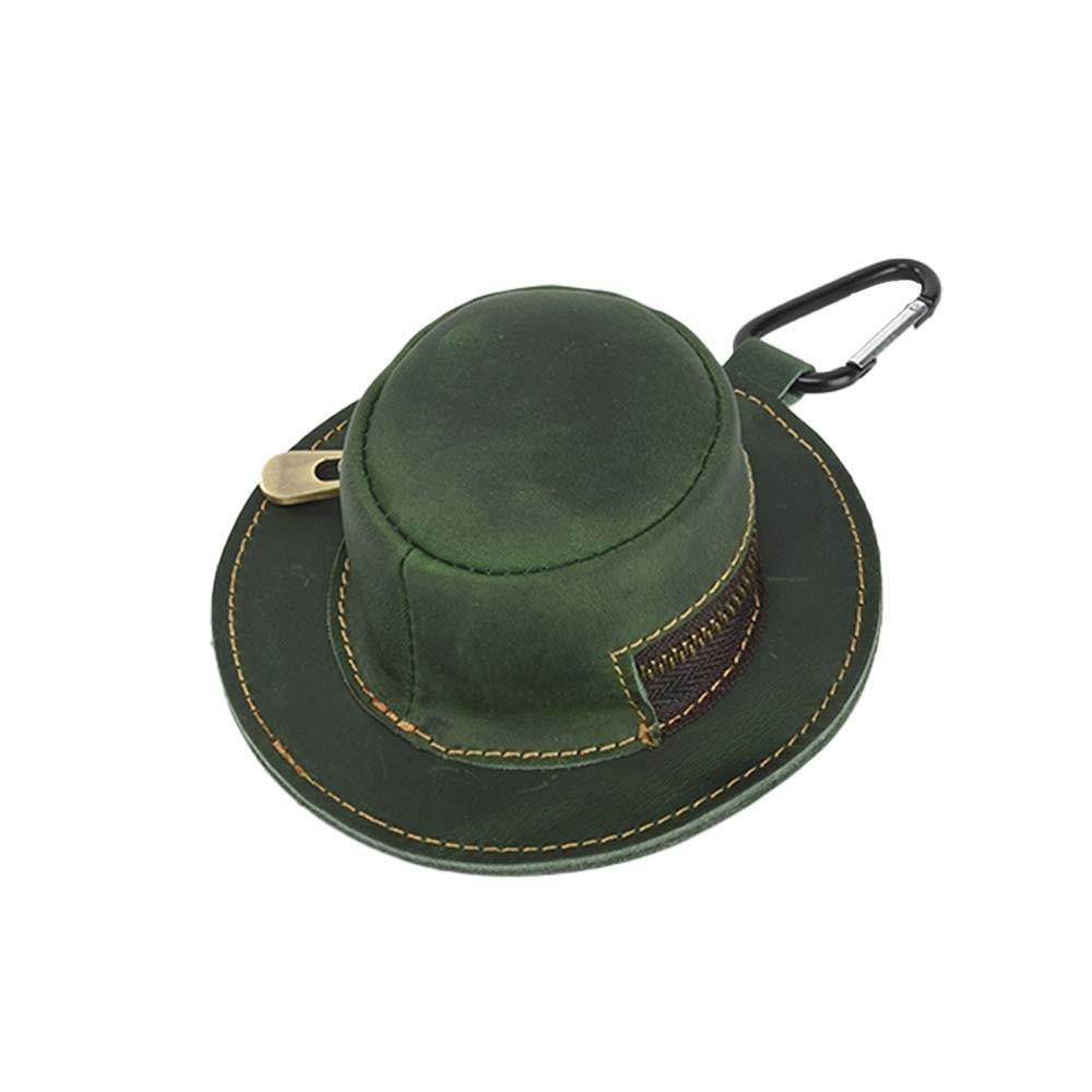 Polyester Fischerhut Anhänger Beutel Leder Einfarbige Cowboykappe Hängende Tasche Spritzwassergeschützt Anti-Verlust