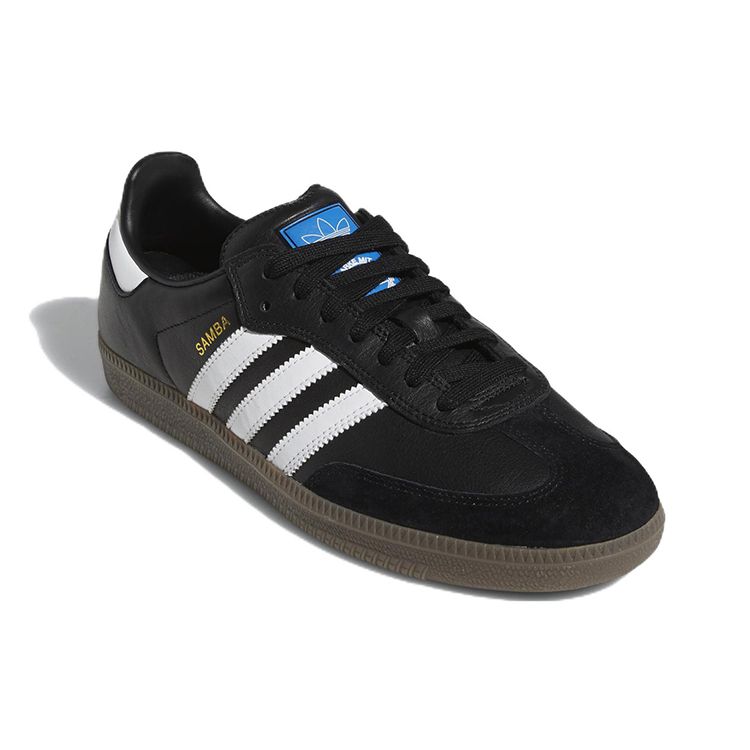 Adidas Samba ADV Schwarz Weiß Gummi Herren Sneaker Core-Black Cloud-White Gold-Metallic GW3159