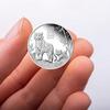 Metal 2022 Año Animal del Zodiaco Conmemorativo Moneda Tallados Finos Textura Clara Portátil Multiusos Artesanía Conmemorativa Decoración del Hogar
