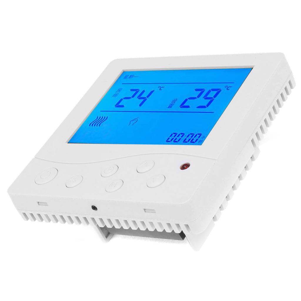 Fläktkonvektor Central luftkonditioneringstermostat Intelligent LCD-temperaturregulator Termostatbrytare