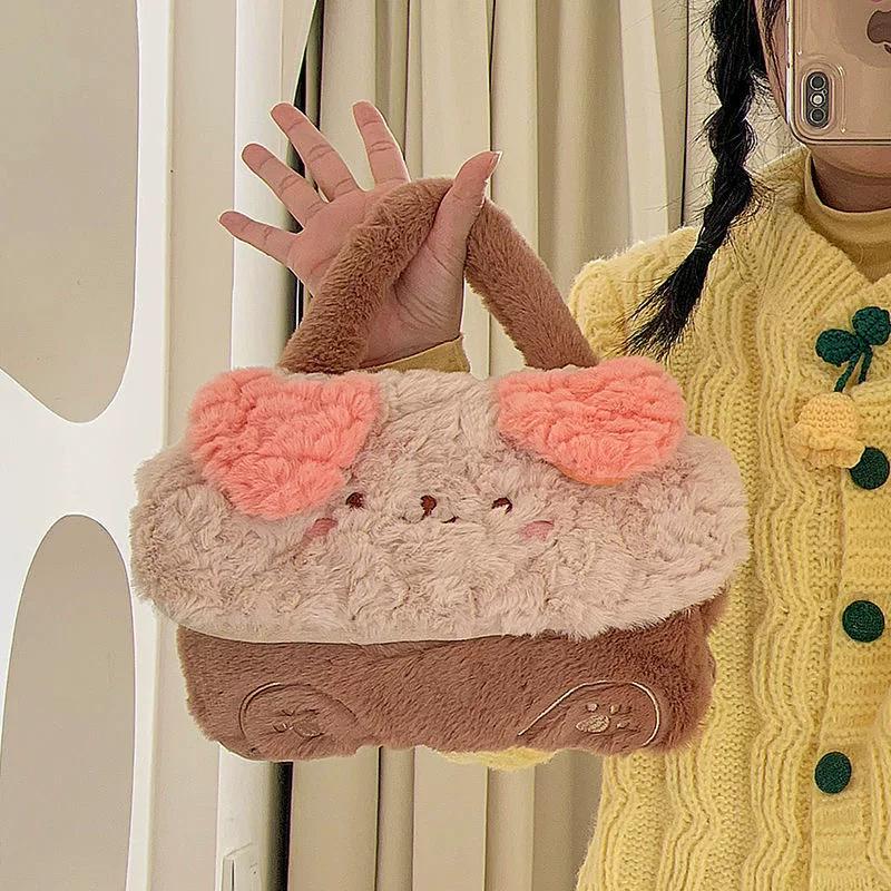 2025 Hot Water Bag Charging Explosion-Proof Boys and Girls Hot-Water Bag Dysmenorrhea Cute Water Injection Hand Warmer Bear Satchel