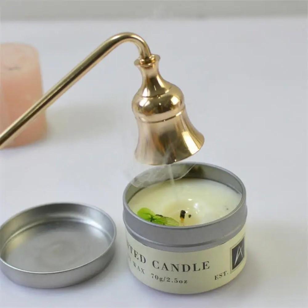 Long Handle Candle Blower Bell Shaped Flame Snuffer Vintage Wick Cover  SPA Hotel