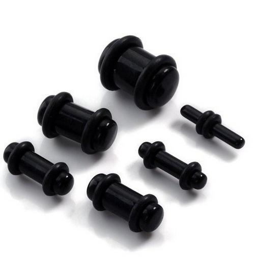 54-Piece Acrylic Snail Tapered Ear Expander Kit 14G-00G