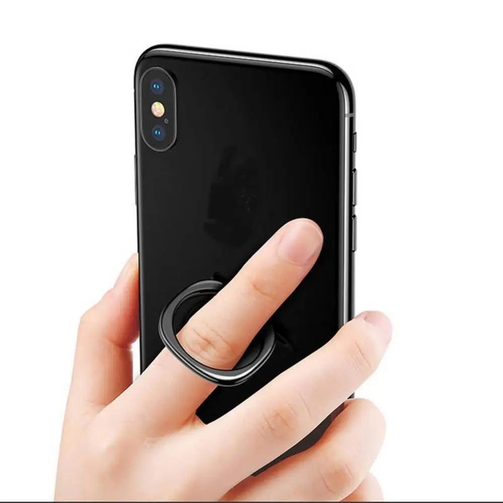 Ultra-thin Phone Stand Finger Ring Holder 360° Degree Rotation Folding Metal Phone Stand Mount Smartphone Holder for iPhone 15