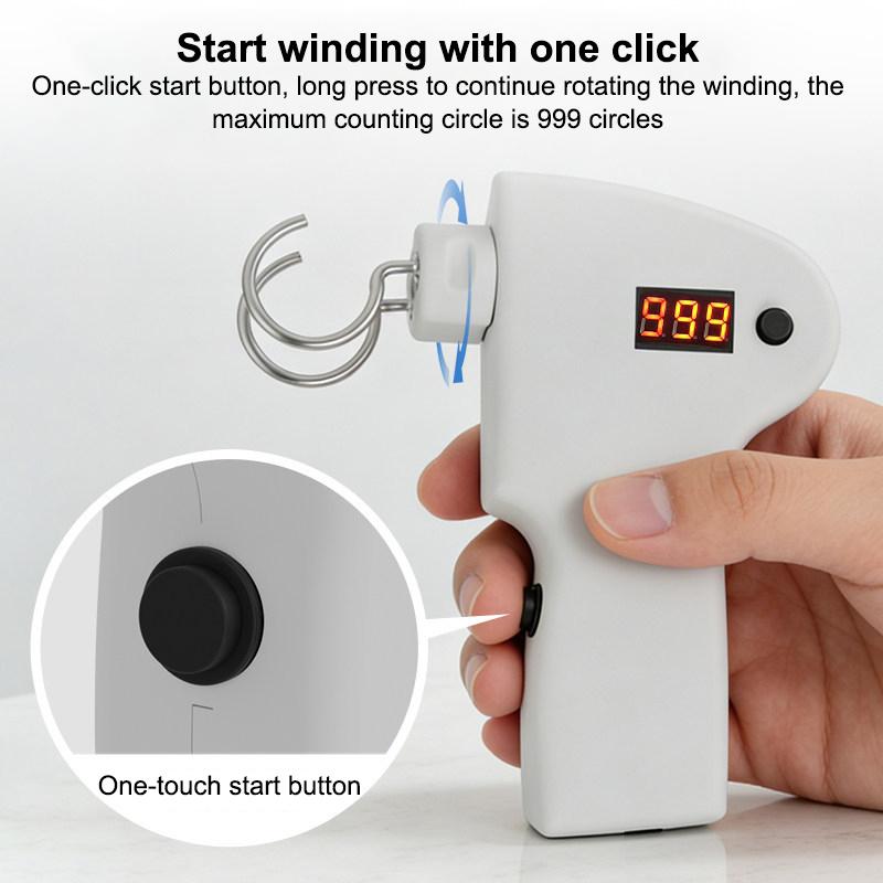 Electric Rubber Band Winder High Efficiency Compact Device for Student Science Experiment Aircraft Model Making