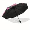 1pc Kawaii Cat with Stars Umbrella with Plastic Handle,Suitable for All Seasons Home Travel Outdoor UmbrellaSanlio131