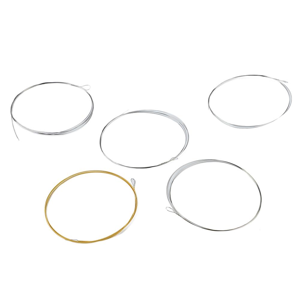 5 String Banjo String Stainless Steel Full Resonance Thick High Notes Strings Replacement for Performance