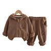 Kids Casual Long-Sleeve Set, Comfortable Daily Wear Outfits