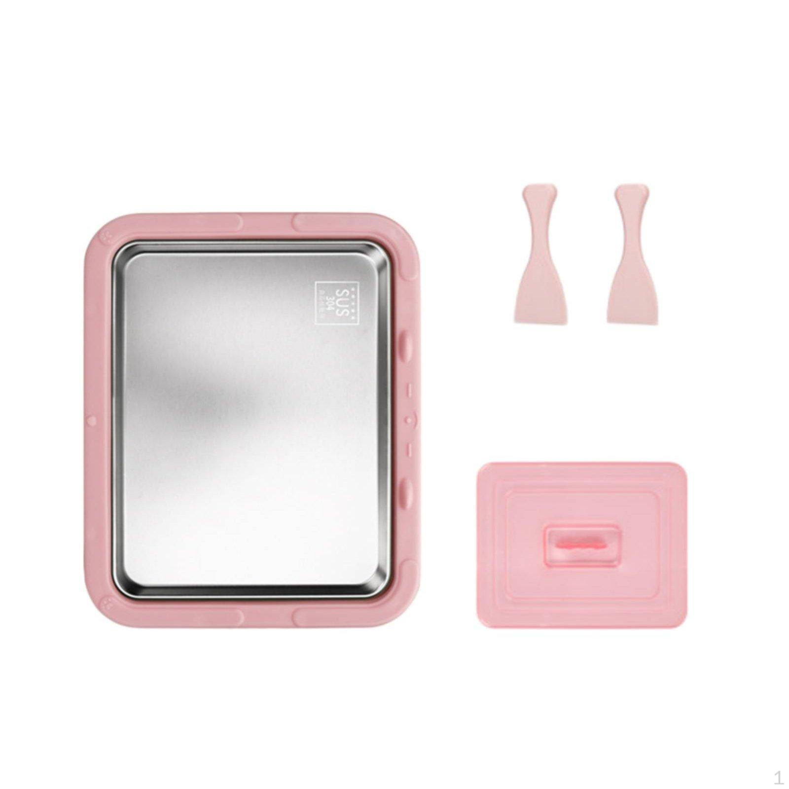 Rolled Ice Dessert Maker Homemade Desserts Quick Freezing Yogurt for Kids, Families, Parties,