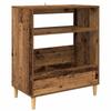 Turntable Stand Reclaimed Wood 71 X 39.5 X 83 Cm Engineered Wood