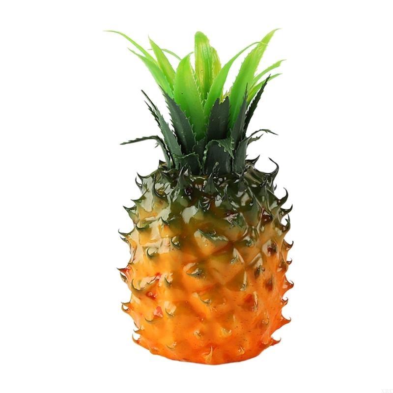 Large Artificial Pineapple Fruit Ornament Fake Pineapple Display High Simulation X3UC