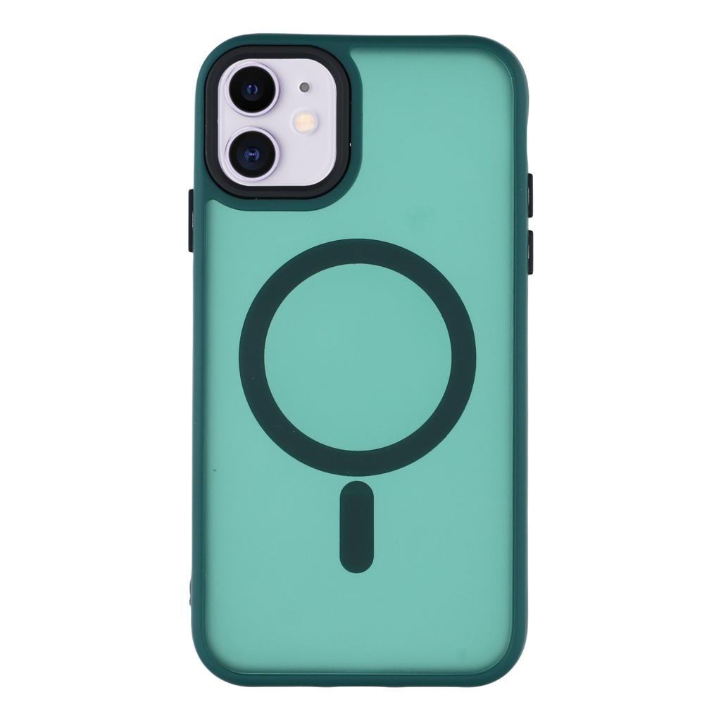 For iPhone 11 Case Compatible with MagSafe Skin-Touch PC + TPU Phone Cover